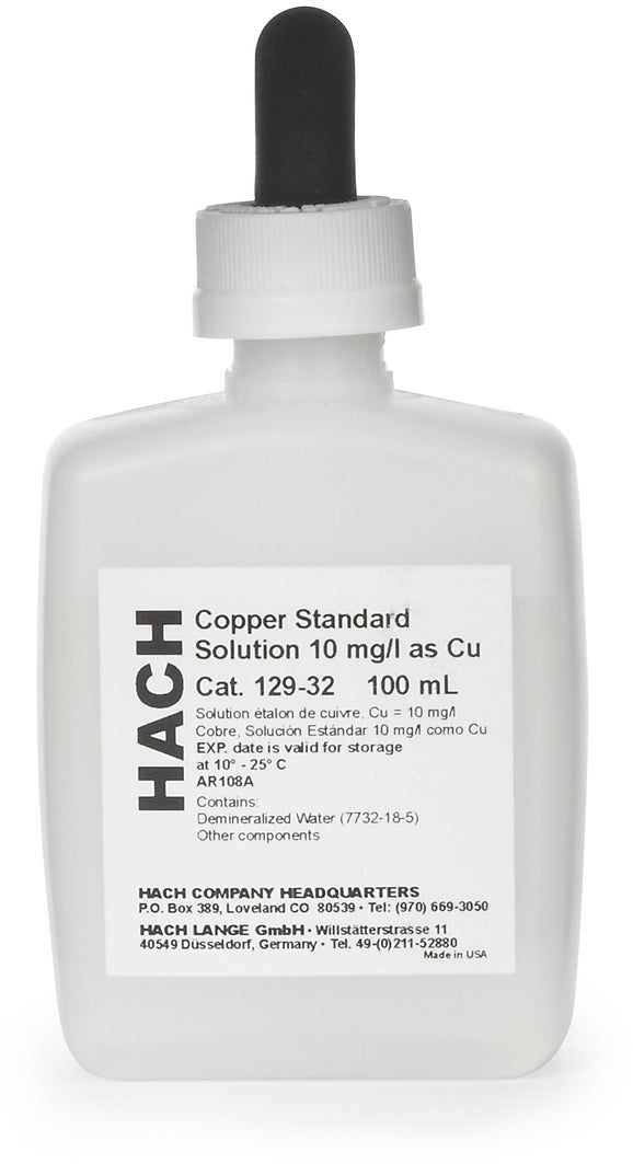 Kupfer-Standardlösung, 10 mg/L Cu (NIST), 100 mL MDB, für APA6000