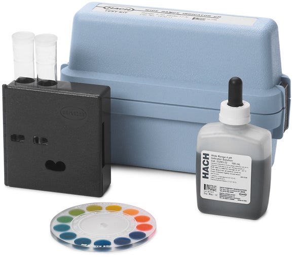 pH test kit, 4.0 - 10.0 pH, model 17N