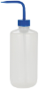 Flasche, Spülen, Nalgene, Enghals, 500 mL, Verschluss/Steigrohr in Blau, 6 Stück