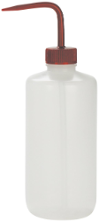 Spritzflasche, Nalgene, Enghals, 500 mL, Verschluss/Steigrohr in Rot, 6 Stück