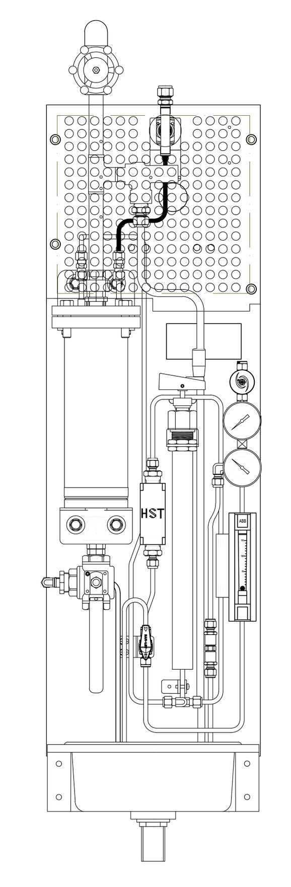 SWAS-Panel für einzelnen Standard-Analysator, ˂207 bar, 540 °C